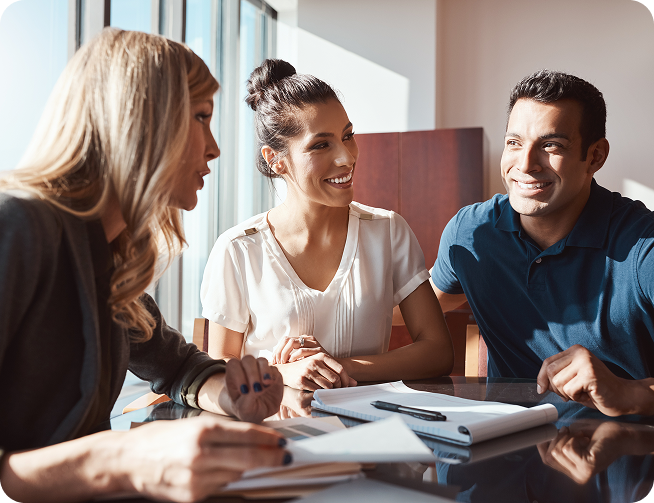 Dental care team meeting